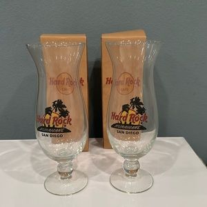 Hard Rock Cafe, style- Hurricane glasses from San Diego, California